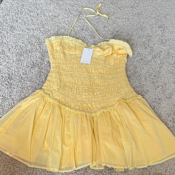 Lovers + Friends Dresses & Skirts - Lovers + Friends Yellow Mini Dress